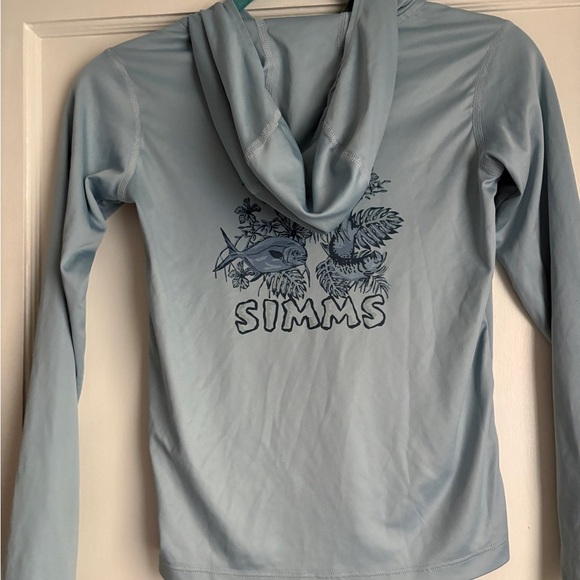 Simms Kids Light Blue Graphic Hoodie - Picture 5 of 6